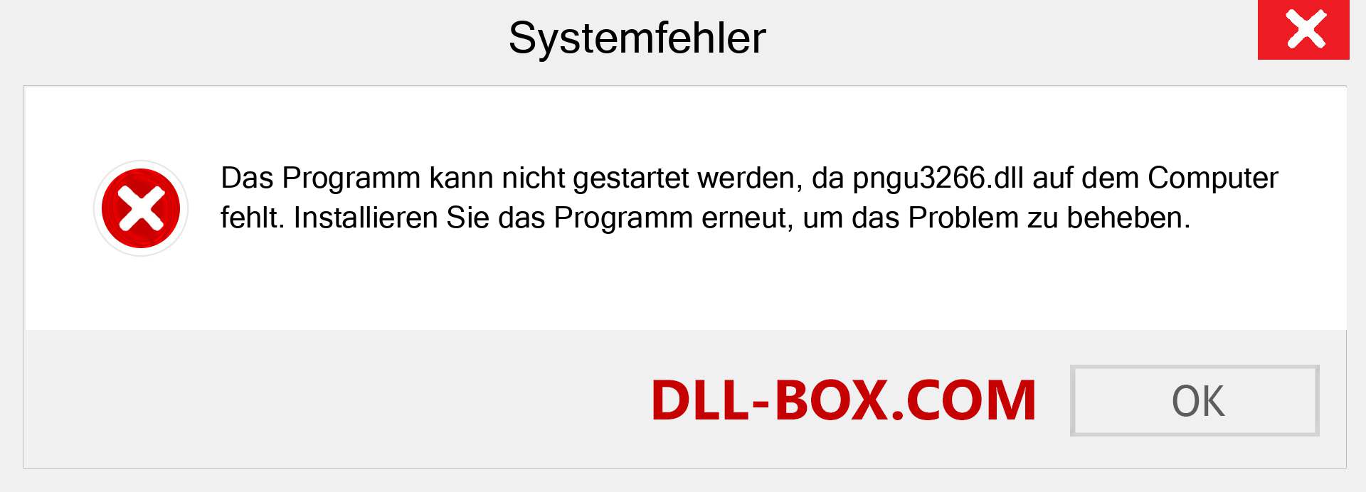 pngu3266.dll-Datei fehlt?. Download für Windows 7, 8, 10 - Fix pngu3266 dll Missing Error unter Windows, Fotos, Bildern