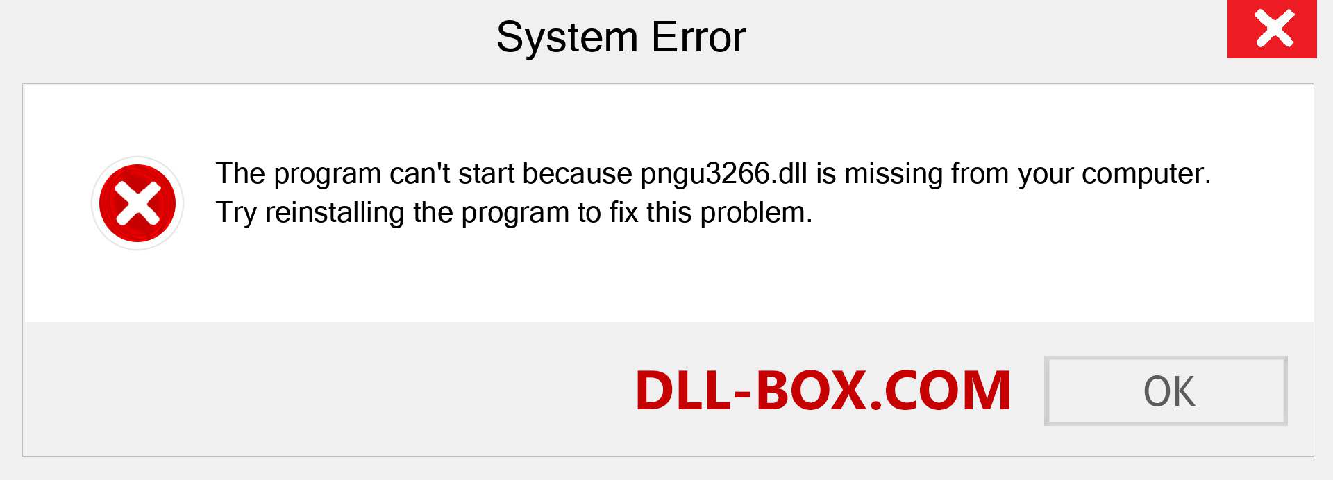  pngu3266.dll file is missing?. Download for Windows 7, 8, 10 - Fix  pngu3266 dll Missing Error on Windows, photos, images